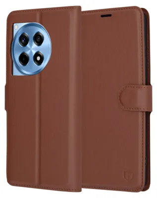 Obrázok produktu pre Techsuit – Leather Folio puzdro na OnePlus 12R – hnedé