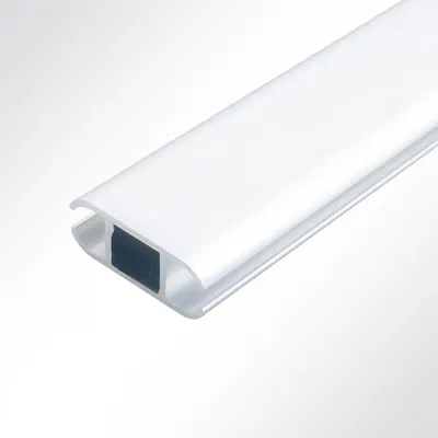 Produktbild von Lysel® Doppelkederschiene 17x44mm Aluminium 0° pressblank für 6,5-11mm Keder L: 1m