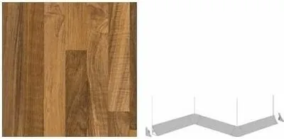 Produktbild von Getalit Innenecke 90° Plus 35 x 35 x 35 mm, Butcherblock-Optik