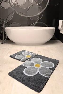 Zdjęcie produktu dla Mijolnir, Flower- CHL2250, kolorowy, dywanik kąpielowy, 1450 gr/m², 100% ACRYL