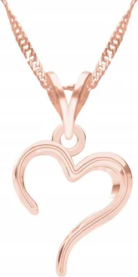 Image de Pendentif cœur en argent 925 avec chaîne