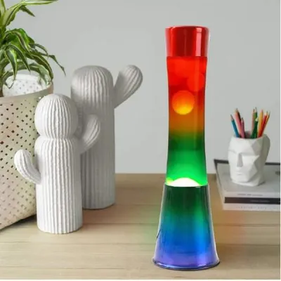 Image de Lampe à Lave en verre Design RAINBOW