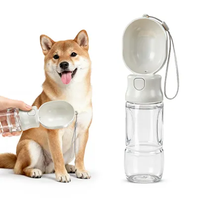 Produktbild von Trinkflasche hunde für unterwegs, 500ml Tragbare hundetrinkflasche, auslaufsicher, Für Hunde und Katzen, Reise Zubehör hunde wasserflasche