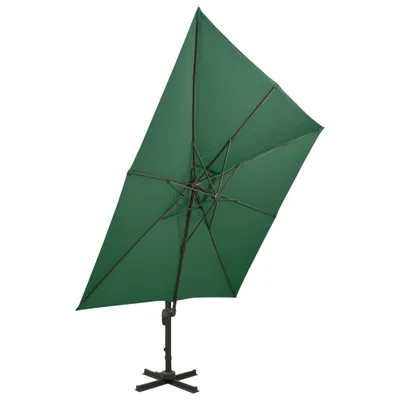 Produktbild von vidaXL Ampelschirm mit Lüftung 300x300 cm Grün