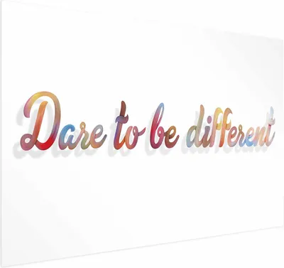 Produktbild von Posterpapier Poster - Dare to Be Different 90x60 cm Text m-A-0760-ao-a