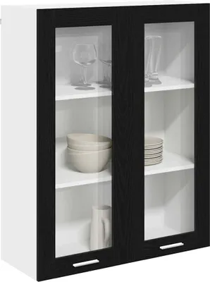 Obrázek produktu pro Závěsná skříňka Černý dub 80 x 31 x 100 cm kompozitní dřevo