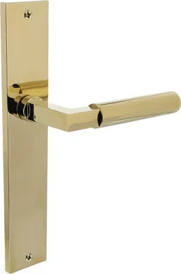 Produktbild von Langschildgarnitur Intersteel Baustil Blind messing poliert