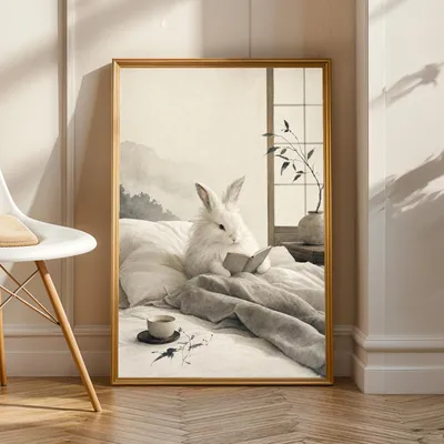 Angorakaninchen, Kaninchenposter, Produktansicht 1