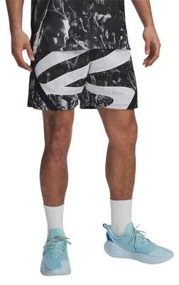 Produktbild von Under Armour - Basketball-Shorts für Herren GT13739 (M) (Schwarz/Weiß)