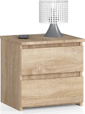 Produktbild von Kommode mit 2 Schubladen Kommode Schlafzimmer Flur Wohnzimmer Organizer Kommode mit Schubladen 40 cm breit 40 cm hoch | sonoma Eiche Holz Highboard Sideboard Mehrzweckschrank Schrank schmal