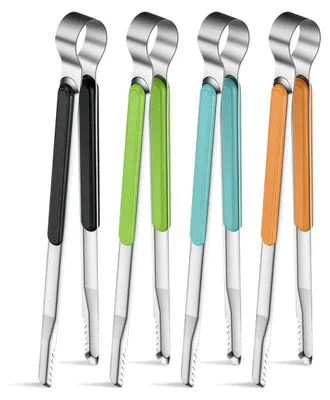 Immagine prodotto di Set di 4 pinze da cucina in acciaio inossidabile con manici resistenti al calore