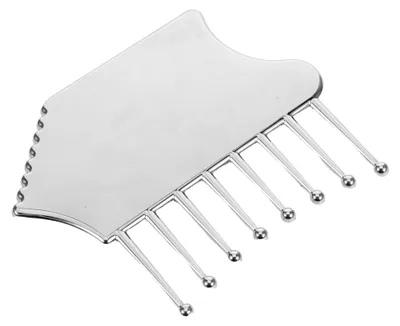 Produktbild von Gua Sha Massage Werkzeug Aus Zinklegierung Für Gesicht Und Kopfhaut Schabebrett Für Hautpflege Und Entspannung Vielseitiges Massagegerät Für Körper Und Arme