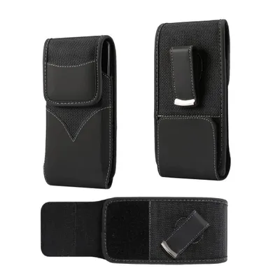 Produktbild von DFV mobile - Neuer Stil Gürteltasche Cover Nylon mit Rotierendem Gürtelclip für Utok 401D - Schwarz