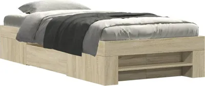 Obrázek produktu pro vidaXL Rám postele bez matrace Sonoma dub 90x200 cm materiál na bázi dřeva
