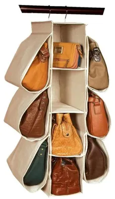 Immagine prodotto di Organizzatore per borse da appendere - 10 scomparti per l'armadio