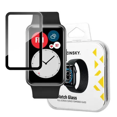 Produktbild von Wozinsky Hybridglas Displayschutz für Huawei Watch Fit - Schwarz