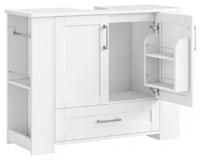 Imagen del producto de Mueble de baño bajo lavabo, modelo FMD-285, 80 x 30 x 63,5 cm, color blanco