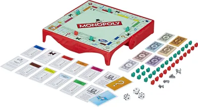 Produktbild von Monopoly Grab & Go, Brettspiel, Wirtschaftliche Simulation, 8 Jahr(e), Reiseedition, Familienspiel