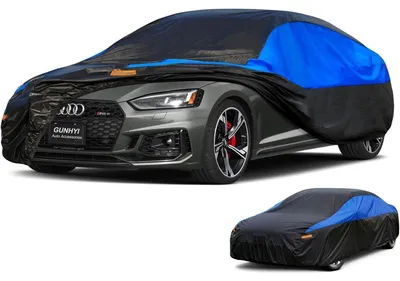Image de Housse de protection pour voiture, imperméable et respirante, pour berline, de 470 à 490 cm. Protège contre la pluie, le soleil et la poussière