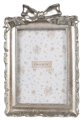 Image de Clayre & Eef Cadre photo 10x15 cm couleur argent Plastique