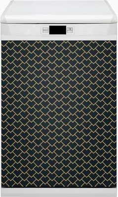 Produktbild von Magnet Folie für Geschirrspüler Küche Magnetmatte 45x80 cm  Nachbildung Geschirrspüle  - Skandinavisches Muster