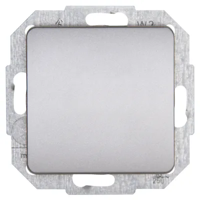 Produktbild von Kopp 619320083, Drucktasten-Schalter, Kunststoff, Thermoplast, Matt, Edelstahl, IP20, IK00