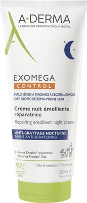 Produktbild von A-Derma Exomega Control Nachtcreme Emollient 200ml