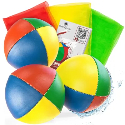 Obrázok produktu pre 3 kvalitné žongliérske loptičky + 3 plachty, priemer 67 mm