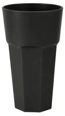 Produktbild von Plasticforte unzerbrechliches Trinkglas - Kunststoff - schwarz - 600 ml - Trinkglaser