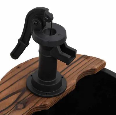 Produktbild von vidaXL Gartenbrunnen mit Pumpe 44,5x44,5x58 cm Massivholz Tanne