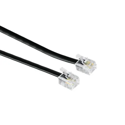 Produktbild von HAMA Kabel Modular 6p4c-6p4c Schwarz 3m