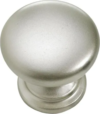 Produktbild von Hettich Möbelknopf Kunststoff silber Ø 25,0 mm - 1 Stück