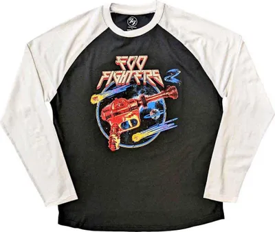 Produktbild von Foo Fighters - T-Shirt für Herren/Damen Uni  Raglanärmel RO5080 (M) (Schwarz)
