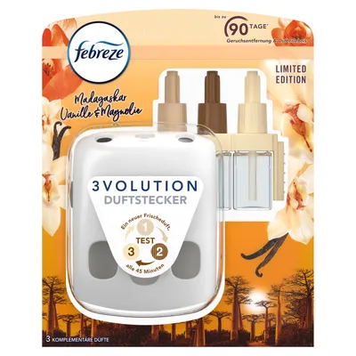 Produktbild von 1x Febreze 3Volution Duftstecker & Flakon, Madagaskar Vanille-Magnolie