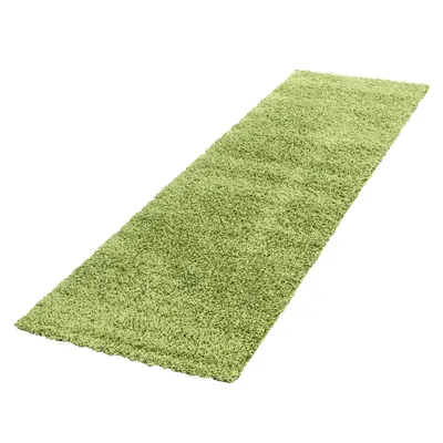 Imagen del producto de Life Shaggy alfombra pelo largo corredor 80x250cm verde