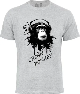 Produktbild von Cotton Prime® T-Shirt "URBAN MONKEY" S grau