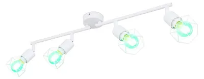 Produktbild von RGB LED Deckenleuchte, weiß, verstellbare Strahler, L 60 cm