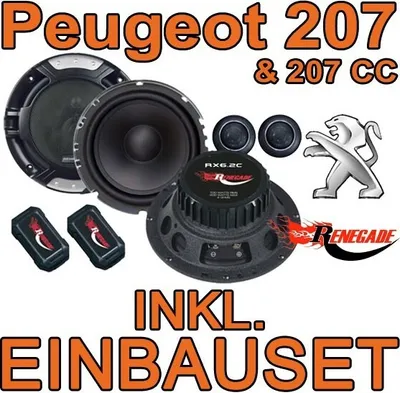 Produktbild von Renegade RX 6.2c - 16,5cm Komponenten-System für Peugeot 207 - justSOUND