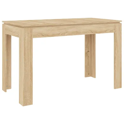 Obrázek produktu pro vidaXL Jídelní stůl Sonoma dub 120x60x76 cm materiál na bázi dřeva - Jídelní stoly