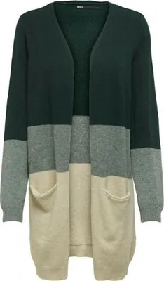 Produktbild von ONLY 15158746, Cardigan, Erwachsener, Weiblich, Grün, XS, Machine wash half load short spin cycle at 30°C Do not bleach Do not tumble dry Low temp. iron....