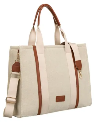 Obrázok produktu pre Peterson dámska shopper kabelka prírodná koža béžovo hnedá 40 cm
