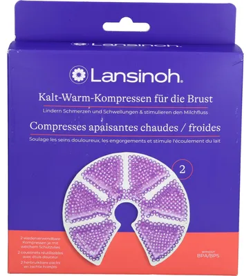 Image de Compresses froid/chaud Lansinoh pour la poitrine 2 pces