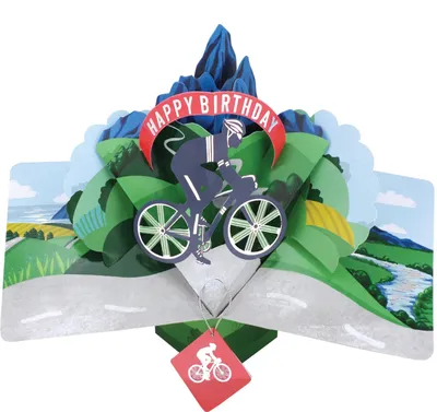 Produktbild von Grußkarte PopUp "Happy Birthday Fahrrad"