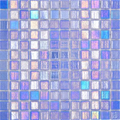Produktbild von Schwimmbadmosaik Poolmosaik Glasmosaik blau irisierend mehrfarbig glänzend Wand Küche Bad Dusche MOS220-P55252_f