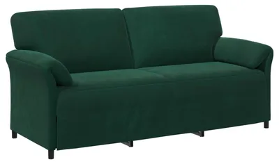 Image de Canapé 3 places vidaXL vert foncé 198 x 83 x 95 cm, velours