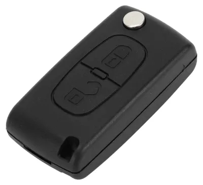 Schlüsselgehäuse 2 Knöpfe für Citroen Berlingo 2009, schwarz