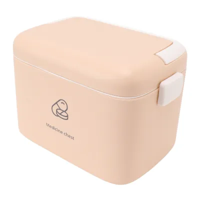 Obrázok produktu pre Plastový box na lieky s odnímateľným zásobníkom, plastový domáci box na lieky, veľký plastový box na lieky, domáci box na lieky, box na lieky, box na lieky