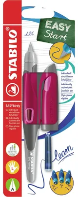 Produktbild von STABILO Ergonomischer Schulfüller für Linkshänder mit Anfänger-Feder A - EASYbirdy in …