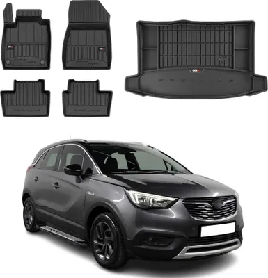 Immagine prodotto di Set di tappetini e rivestimenti per il bagagliaio OMAC per Opel Grandland X 2017-2025 gomma 5x