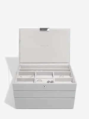 Productafbeelding van STACKERS GREY - Sieradendoos - Juwelendoos - Sieradenhouder - Sieraden Organizer